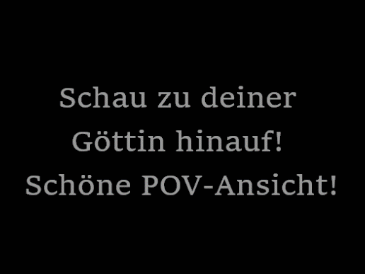 Schau zu deiner Göttin in Pumps hinauf!