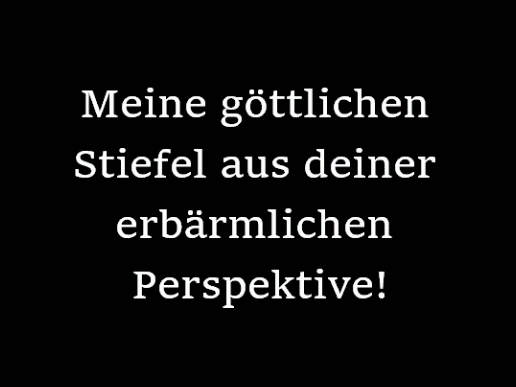 Vergötter meine neuen Prada Stiefel!