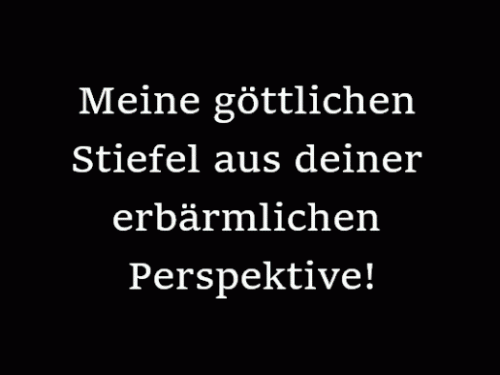 Vergötter meine neuen Prada Stiefel!
