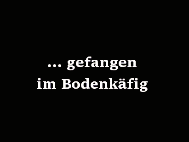 ... gefangen im Bodenkäfig!