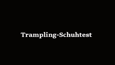 Trampling-Schuhtest
