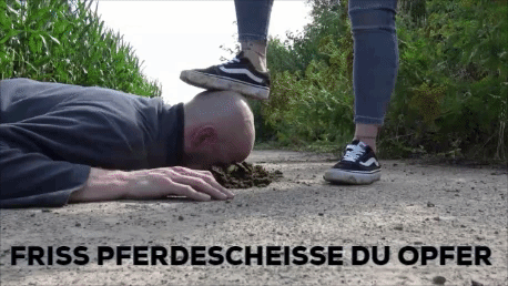 Friss Pferdescheiße du Opfer!